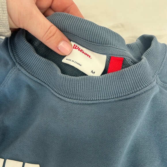 Wilson Blue Logo Crewneck Sweatshirt - Picture 3 of 3